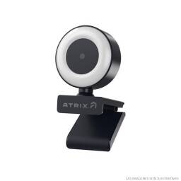 Cmara Web Atrix Streaming  Full HD  USB  Con Luz